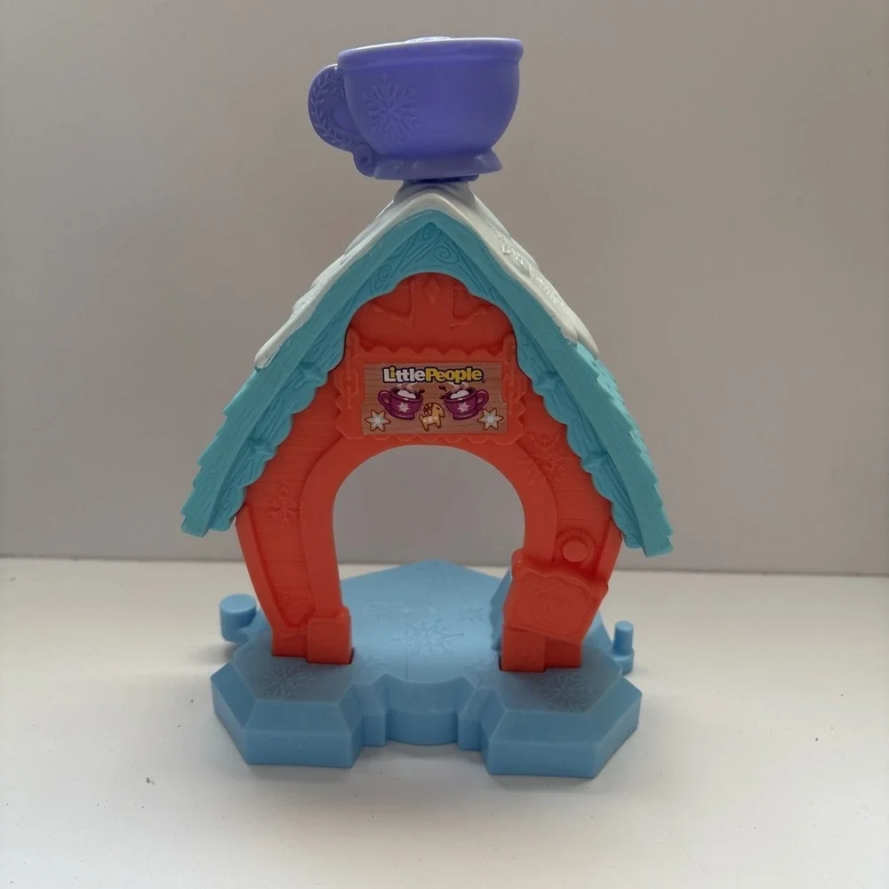 2021 Disney Frozen Fisher Price Little People Toy Playset Lot Olaf's Cafe/ Elsa